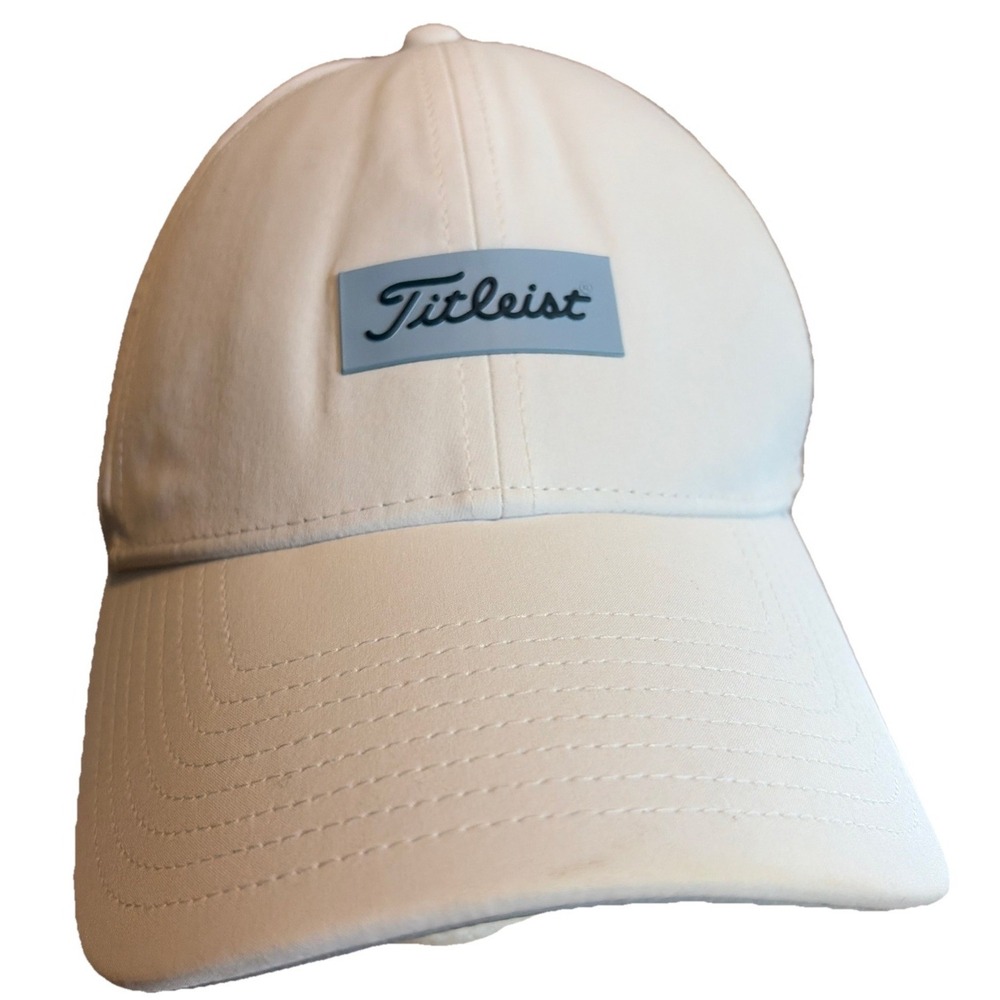 Titleist Golf Hat Womens White Breathable Adjustable Cap New Without Tags